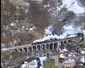 45407 & 76079 crossing Lydgate Viaduct - 4 Mar 06