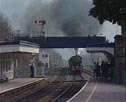7802 storms through Abergavenny station on its last ever mainline run - 28 March 07