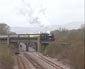 7802 crosses the main line at Magor - 10 March 07