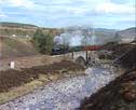 61994 & 60009 on the climb to Drumochter summit - 10 April 07
