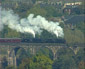 76079 & 45407 crossing New Mills viaduct - 20 Oct 07