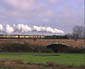 6024 crosses Moulsford bridge - 12 Dec 09